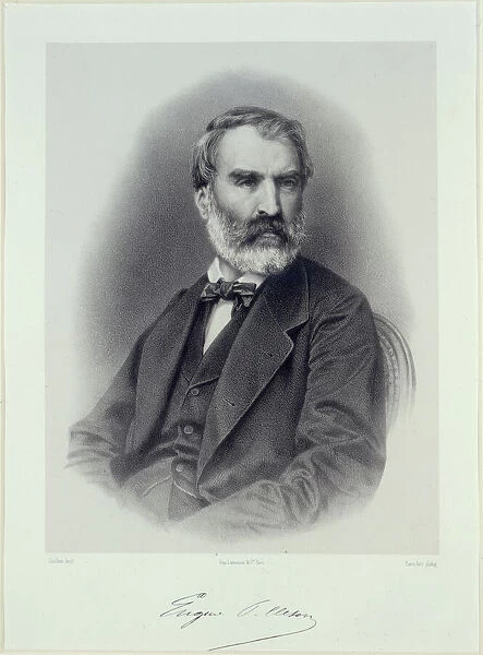 Portrait of the writer Eugene Pelletan (1813-1884)