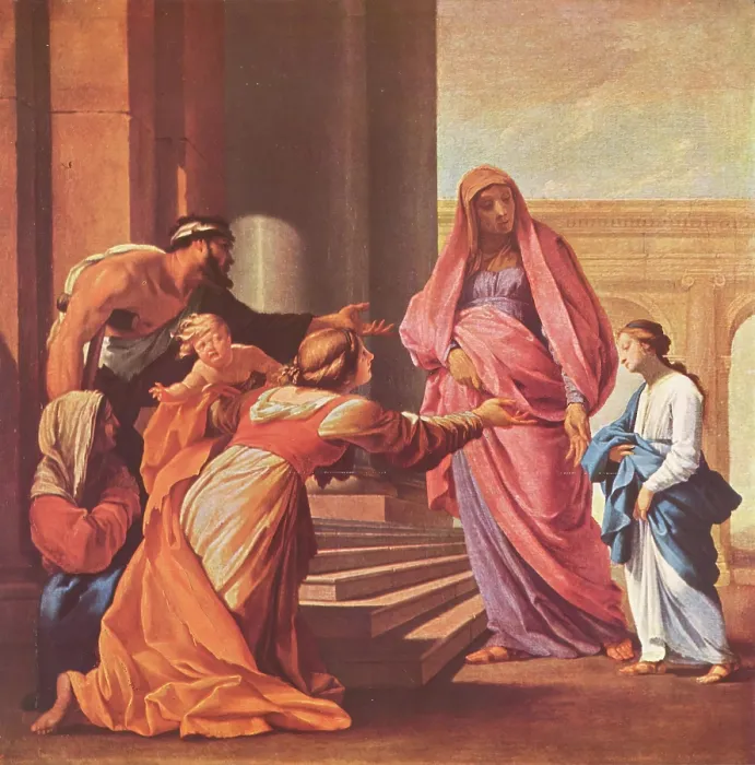 Framed Print : Print of Eustache Le Sueur's Presentation of the Virgin Framed Print : Print of Eustache Le Sueur's Presentation of the Virgin