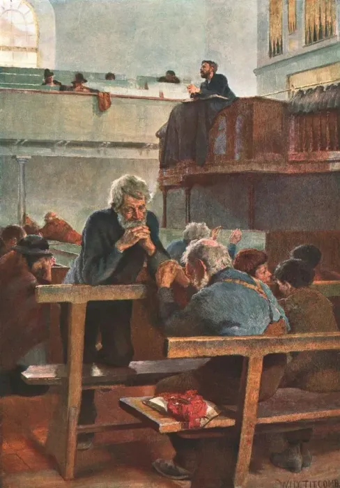 Framed Print : Primitive Methodists at Prayer, c1889-1902 Colour Print Framed Print : Primitive Methodists at Prayer, c1889-1902 Colour Print