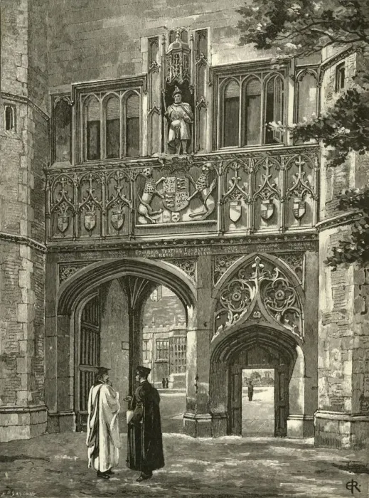 Framed Print : Principal Gateway, Trinity College Print, Late 19th Century Framed Print : Principal Gateway, Trinity College Print, Late 19th Century