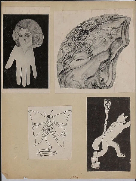 Prints of Nadjas (Leona Delcourt) drawings. Artist: Delcourt (Nadja), Leona (1902-1941)