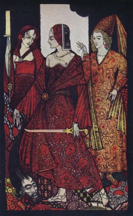 Framed Print : Print of Queens Who Cut the Bogs, 1910 Watercolour on vellum Framed Print : Print of Queens Who Cut the Bogs, 1910 Watercolour on vellum