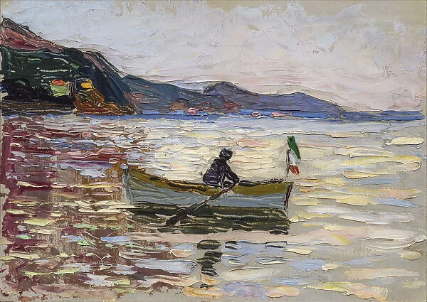 Rapallo. Boat On The Sea, 1906. Artist: Kandinsky, Wassily Vasilyevich (1866-1944)