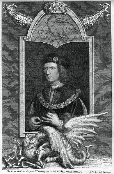 Richard III of England, (18th century). Artist: George Vertue