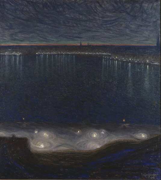 Riddarfjarden, Stockholm. Artist: Jansson, Eugene (1862-1915)