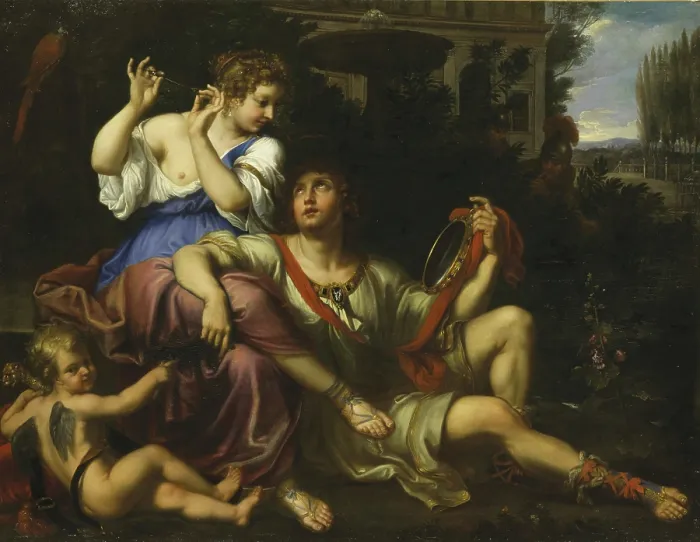 Framed Print : Print of Rinaldo and Armida by Nicolas Mignard Framed Print : Print of Rinaldo and Armida by Nicolas Mignard