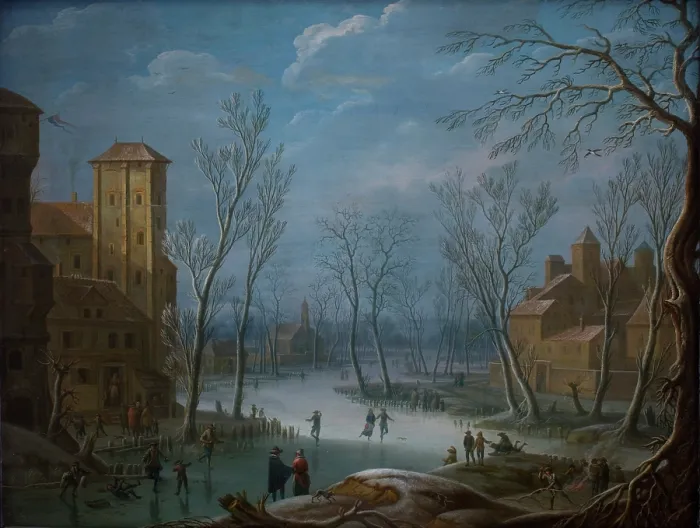 Framed Print : Rink Print, circa 1730 Framed Print : Rink Print, circa 1730