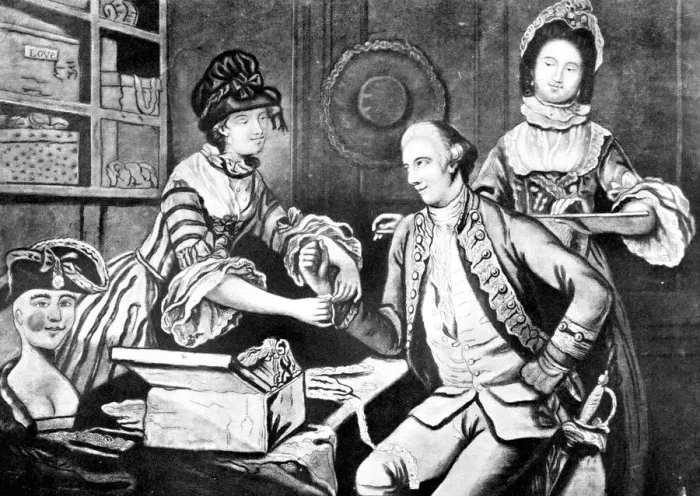 Framed Print : The Rival Milliners, 1770 Print Framed Print : The Rival Milliners, 1770 Print