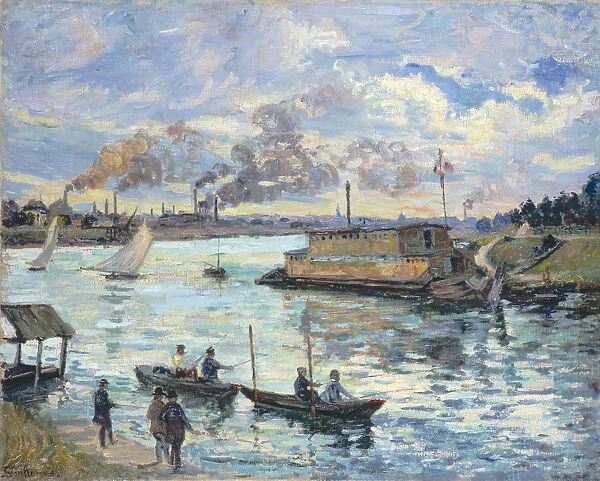 River Scene, 1890. Artist: Guillaumin, Jean-Baptiste Armand (1841-1927)