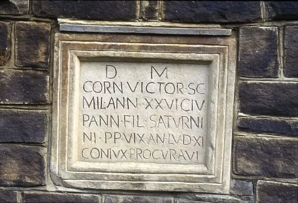 Roman memorial to Cornelius Victor, c1st-2nd century