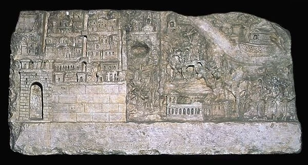 Roman relief of the city of Avezzano