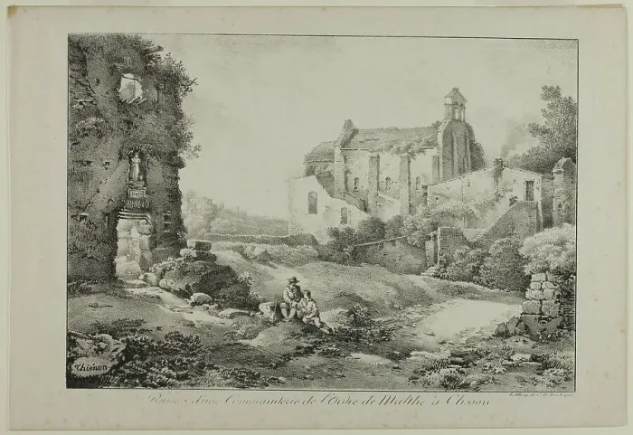 Framed Print : Print of Ruins of the Commanding Post Framed Print : Print of Ruins of the Commanding Post