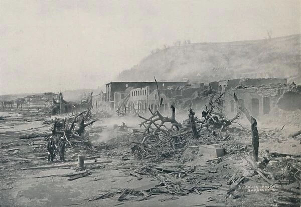 S. Pierre After The Eruption, 1916