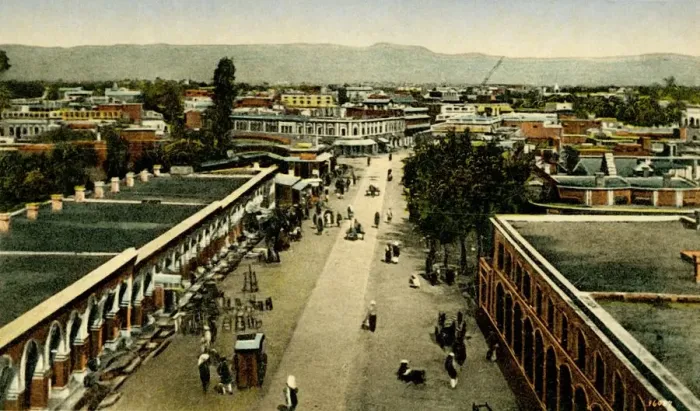 Framed Print : Sadder Bazaar, Rawalpindi Print, c1918-c1939 Framed Print : Sadder Bazaar, Rawalpindi Print, c1918-c1939