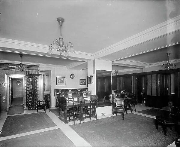 Safe deposit vault, Temple Place branch, Old Colony Trust Company, Boston, Mass. 1913 April. Creator: Unknown