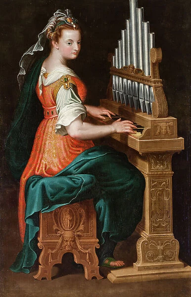 Saint Cecilia, 1568. Creator: Campi, Bernardino (1522-1591)