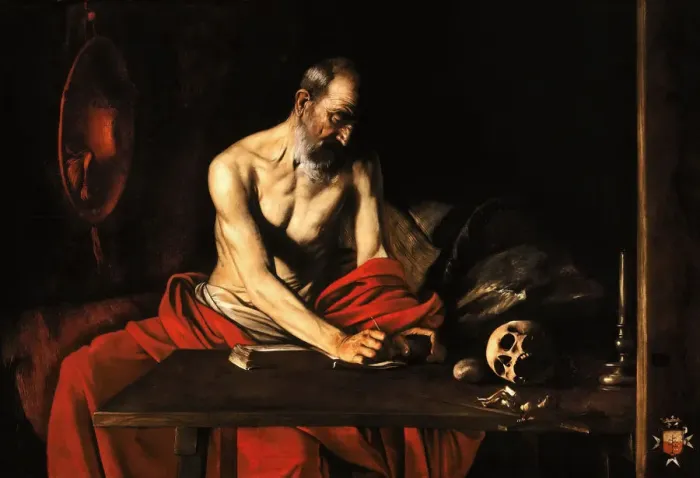 Framed Print : Saint Jerome in his Cell Print, 1608, Valletta, Malta Framed Print : Saint Jerome in his Cell Print, 1608, Valletta, Malta