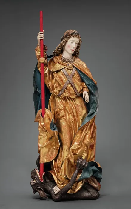 Framed Print : Print of Saint Michael Defeating the Devil, circa 1480 Framed Print : Print of Saint Michael Defeating the Devil, circa 1480