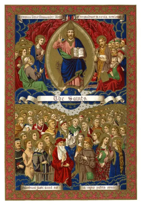 Framed Print : Print of The Saints, 1886 Framed Print : Print of The Saints, 1886