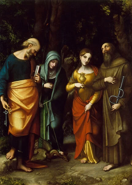 Saints Peter, Martha, Mary Magdalen, and Leonard, ca. 1515. Creator: Correggio