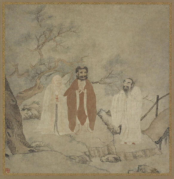 Sakyamuni, Lao Tzu, and Confucius, Ming dynasty, 1368-1644. Creator: Unknown