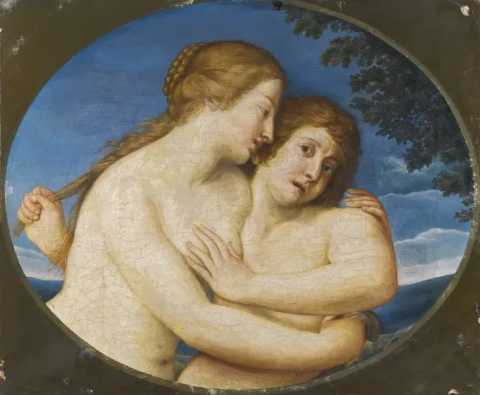 Framed Print : Salmacis and Hermaphroditus Print, Private Collection Framed Print : Salmacis and Hermaphroditus Print, Private Collection