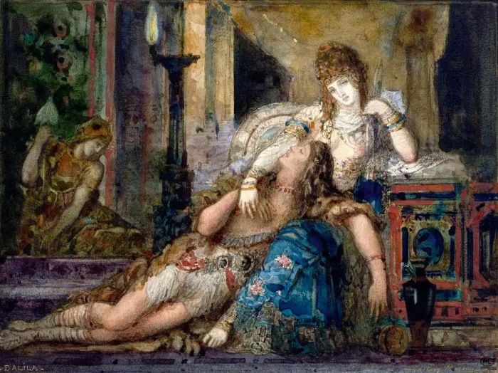 Framed Print : Print of Samson and Delilah from the Musee d'Orsay Collection Framed Print : Print of Samson and Delilah from the Musee d'Orsay Collection