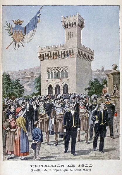 The San Marino pavilion at the Universal Exhibition of 1900, Paris, 1900