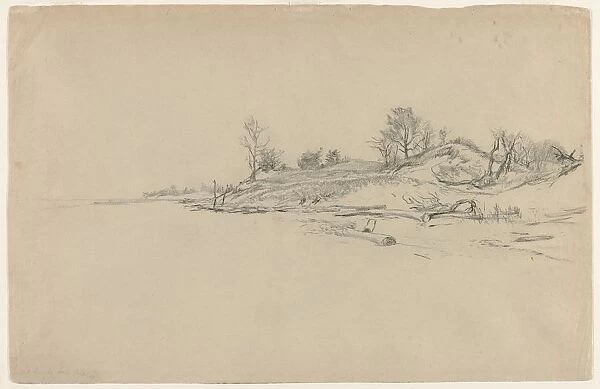 Sand Dunes, Lake Ontario, c. 1874. Creator: Homer Dodge Martin (American, 1836-1897)