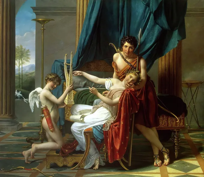 Framed Print : Sappho and Phaon Print, 1809 Framed Print : Sappho and Phaon Print, 1809