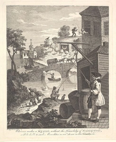 Satire on False Perspective: Frontispiece to 'Kirbys Perspective'