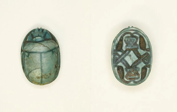 Scarab: Cobras Addorsed and Linked, Egypt, New Kingdom, Dynasty 18 (about 1550-1295 BCE)