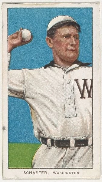 Schaefer, Washington, American League, from the White Border series (T206) for the Amer