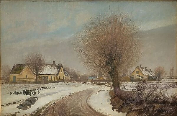 A Sealand Village. Winter, 1906. Creator: Laurits Andersen Ring