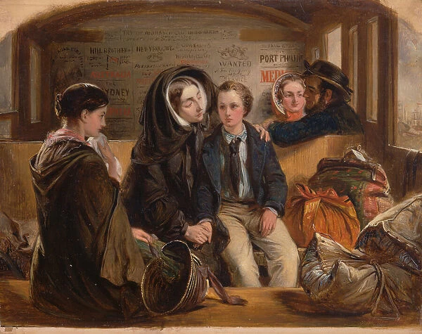 Second Class-The Parting. 'Thus part we rich in sorrow, parting poor. ', 1855