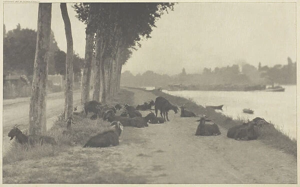 On the Seine—Near Paris, 1894, printed 1897. Creator: Alfred Stieglitz