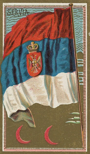 Serbia, from Flags of All Nations, Series 2 (N10) for Allen &