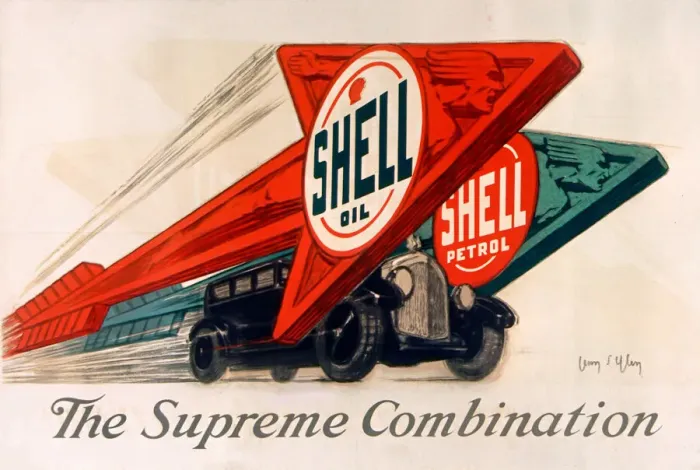 Framed Print : Shell Oil Print, 1925 Framed Print : Shell Oil Print, 1925