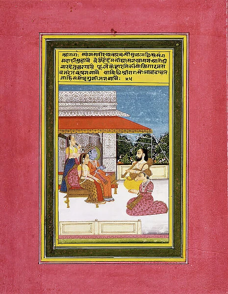 Shri Raga, Folio from a Ragamala (Garland of Melodies), between c1850 and c1900. Creator: Unknown