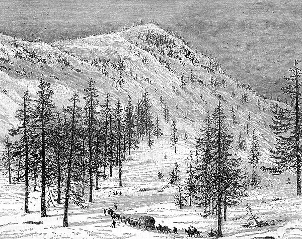 The Sierra Nevada mountains, USA, 19th century. Artist: Edouard Riou