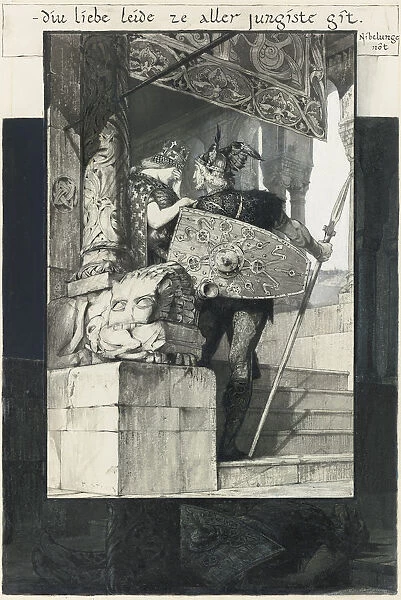 Sigfried and Kriemhild. Artist: Stuck, Franz, Ritter von (1863-1928)