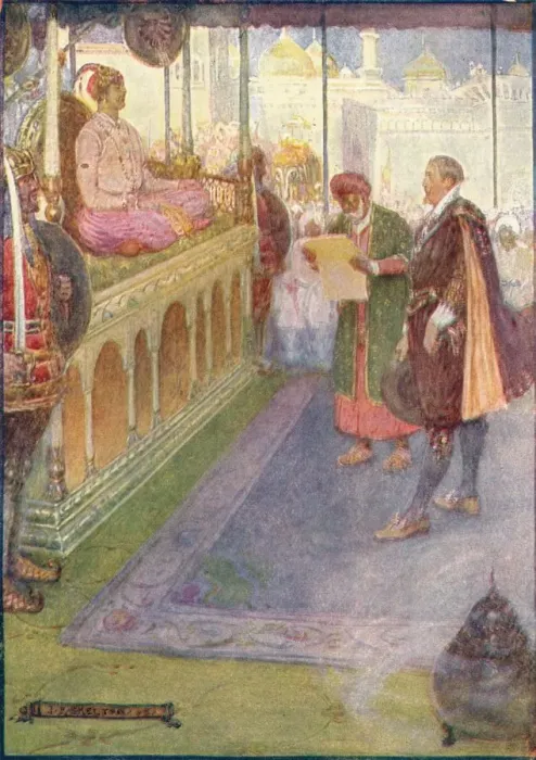 Framed Print : Sir Thomas Before the Mogul, c1908 Print
