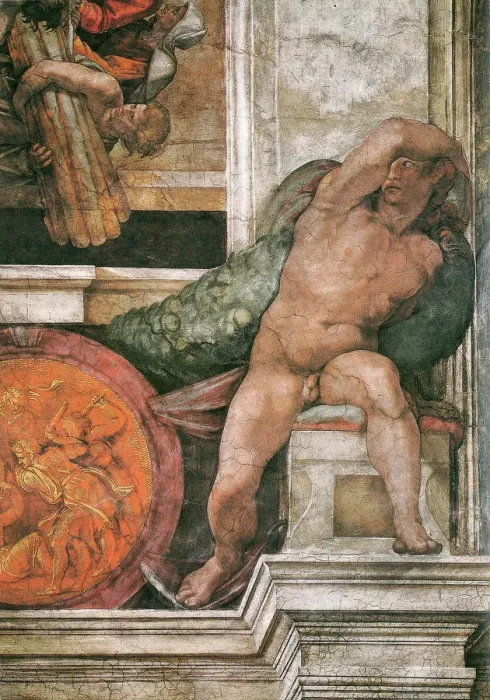 Framed Print : Detail of the Sistine Chapel ceiling Print Framed Print : Detail of the Sistine Chapel ceiling Print