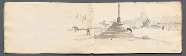 Sketchbook: Norham, 1814. Creator: Samuel Prout (British, 1783-1852)