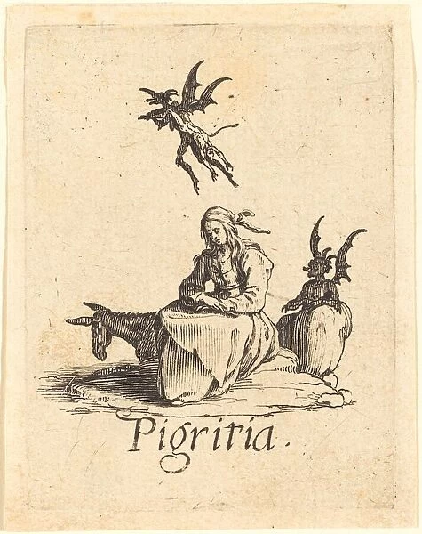 Sloth, probably after 1621. Creator: Jacques Callot