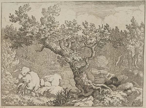 The Sportsman near the Large Tree, 17th century. Creator: Allart van Everdingen
