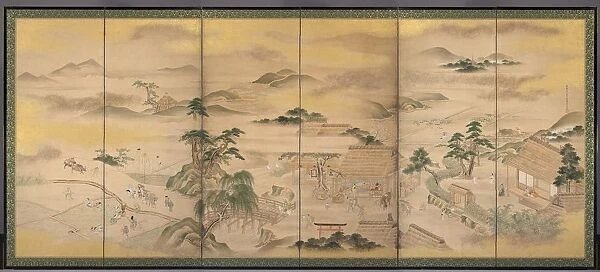 Spring and Autumn Farming (Spring), 1700s. Creator: Ko Sukoku (Japanese, 1730-1804)