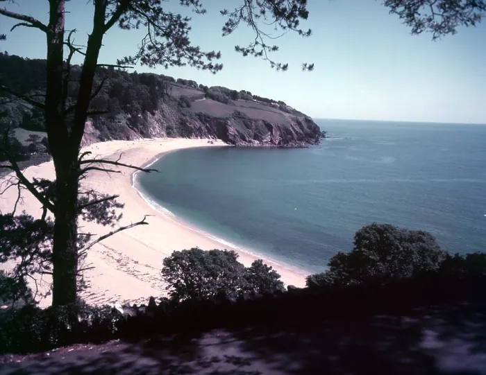 Framed Print : Start Bay Print, Devon Coastline c1955 Framed Print : Start Bay Print, Devon Coastline c1955