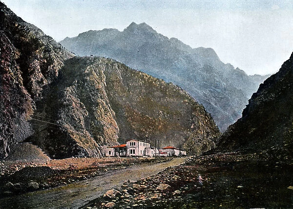 Station on a military road, Kaichaour, c1890. Artist: Gillot
