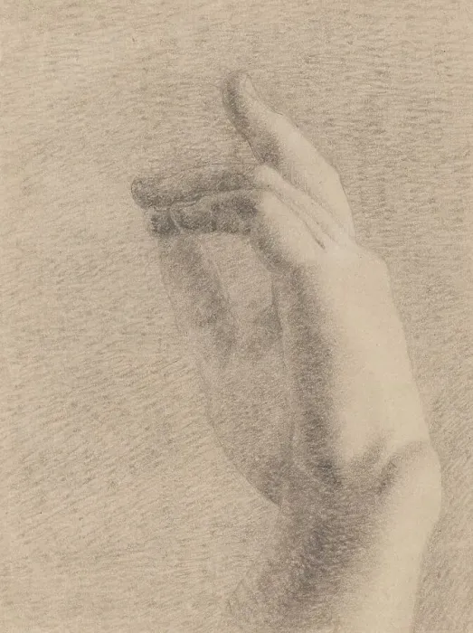 Framed Print : Benjamin Robert Haydon Print: Study of a Hand [recto]